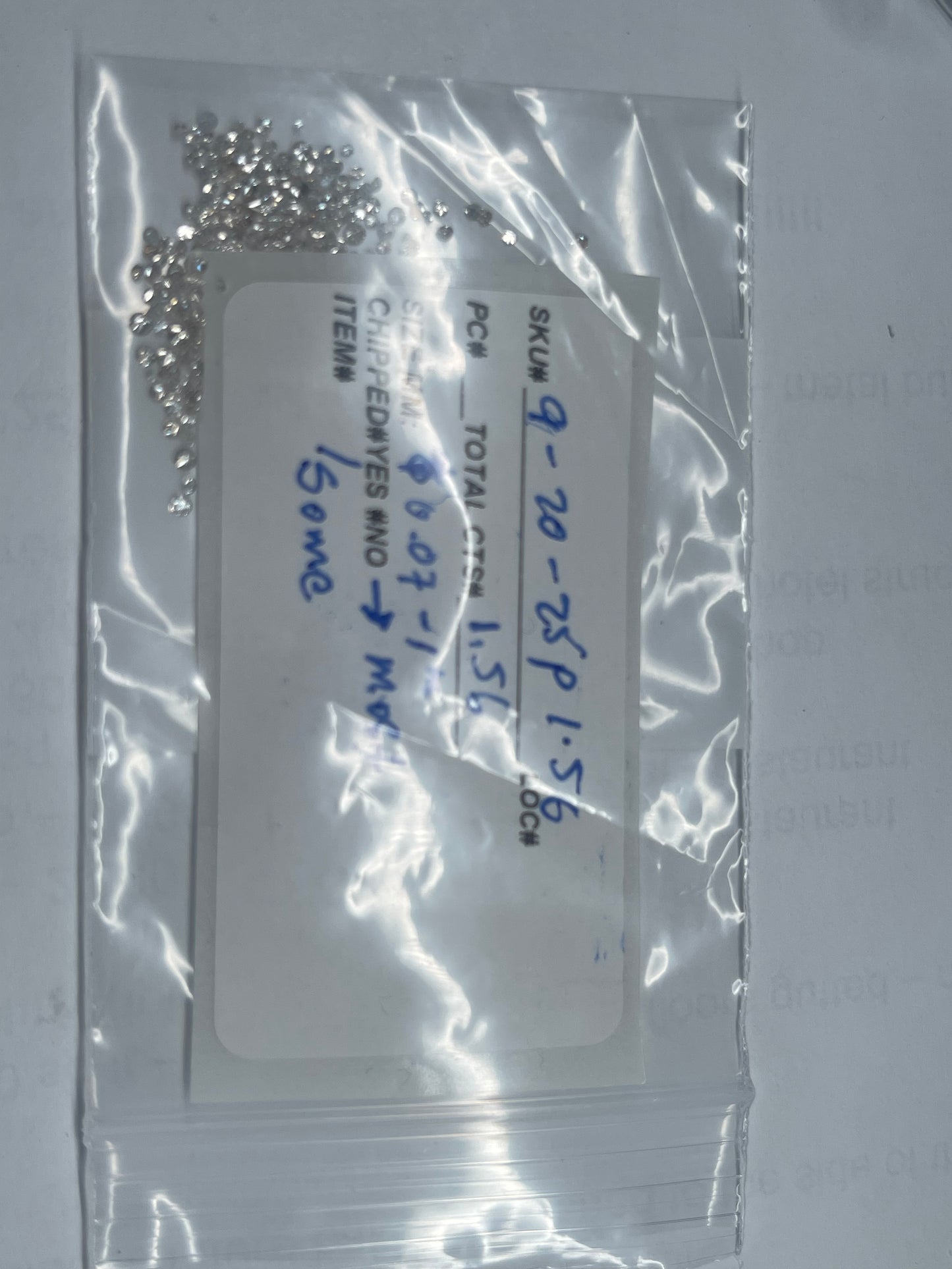 1.56 carats small diamonds lot
