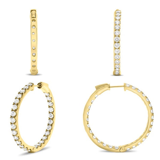 3ct yellow hoops