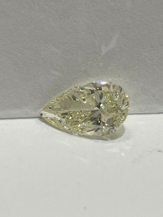 2.23ct carat M-Color,I2 Pear shaped natural diamond Gia certified