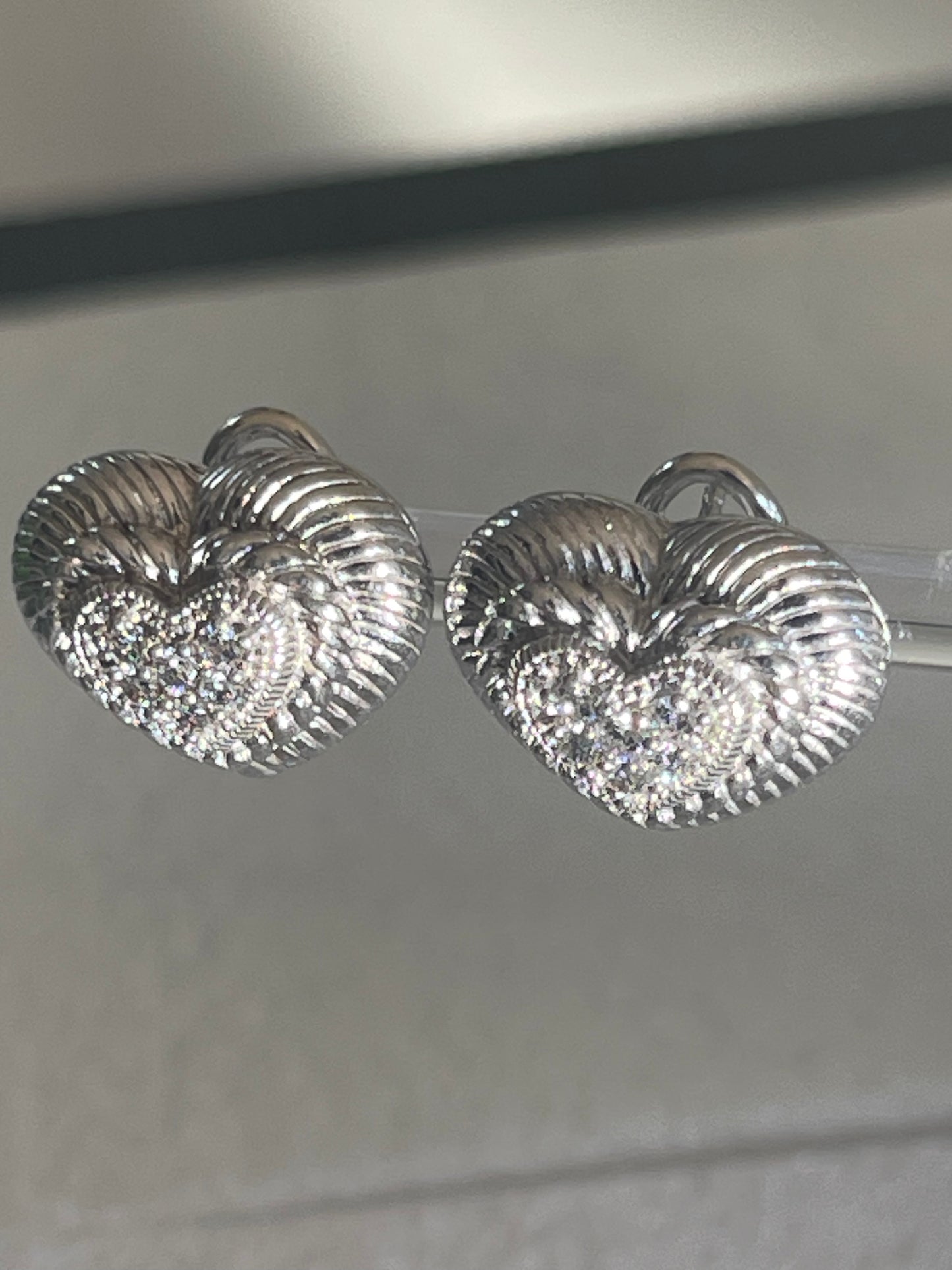 Judith Ripka Cz harts clip